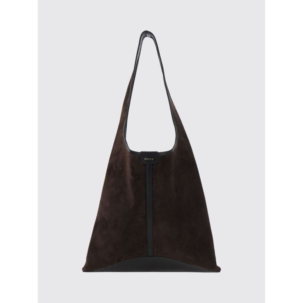 Soeur Women Delice Suede Shoulder Bag Soeur With Flat Handle